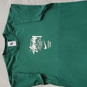 Nike x Stussy International T-Shirt Green Size M (Pre-owned)